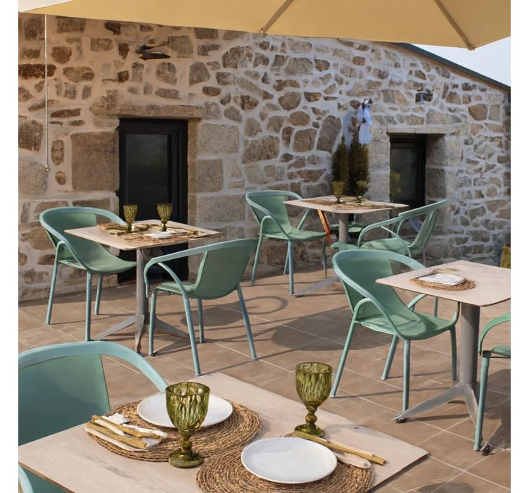 Стіл QUATRO FIX 60x60 ANTHRACITE-STONE3